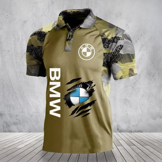 3D All Over Printed BMW Polo Shirt Limited Edition