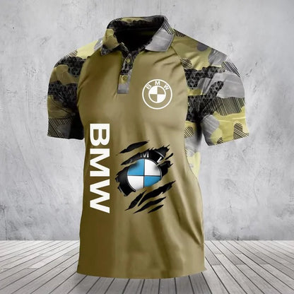 3D All Over Printed BMW Polo Shirt Limited Edition