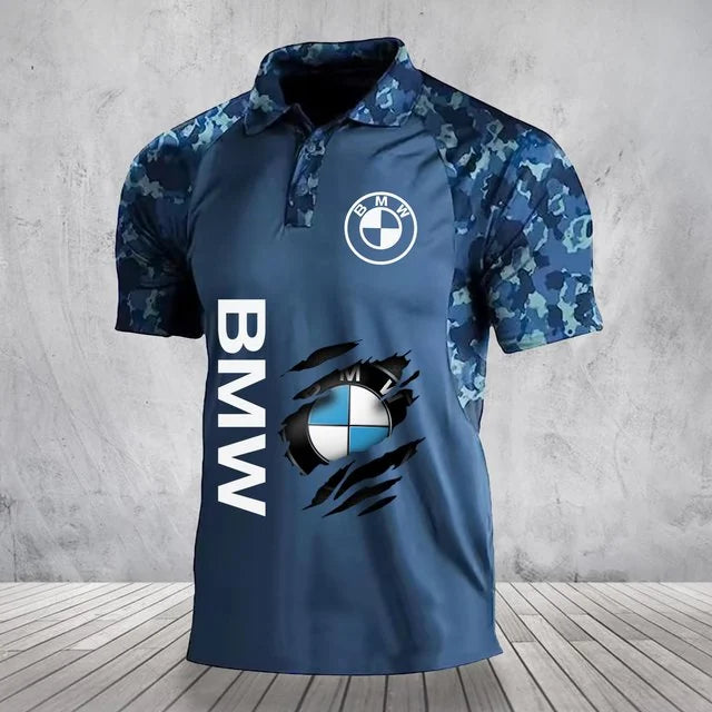 3D All Over Printed BMW Polo Shirt Limited Edition