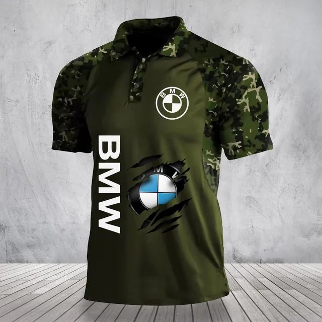 3D All Over Printed BMW Polo Shirt Limited Edition