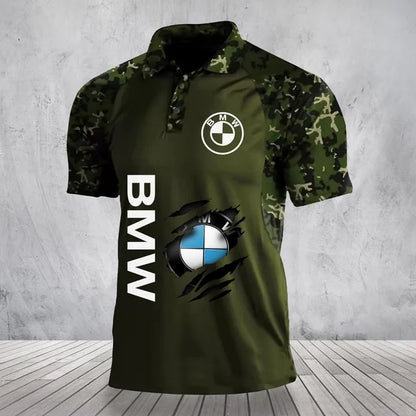 3D All Over Printed BMW Polo Shirt Limited Edition
