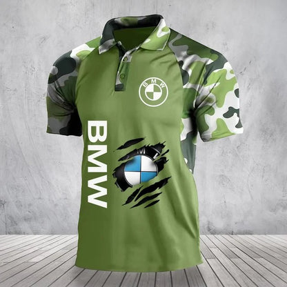 3D All Over Printed BMW Polo Shirt Limited Edition