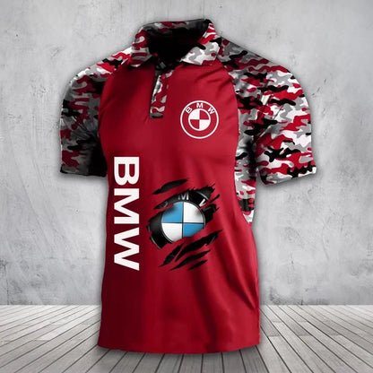 3D All Over Printed BMW Polo Shirt Limited Edition