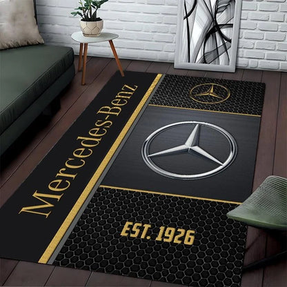 Mercedes-Benz Area Rug – Luxury Car Logo Floor Mat