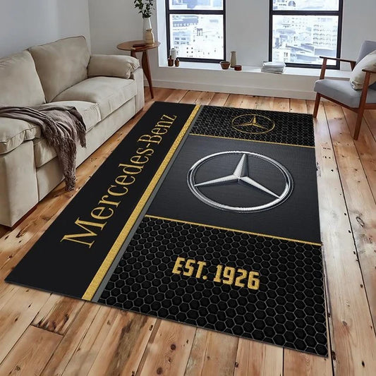 Mercedes-Benz Area Rug – Luxury Car Logo Floor Mat
