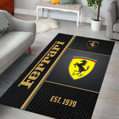 Ferrari Area Rug v2 – Luxury Car Logo Floor Mat