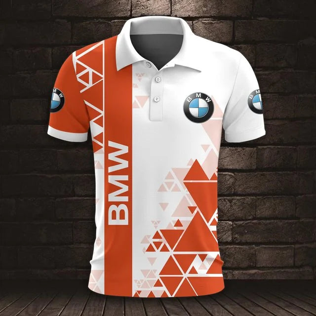 3D All Over Printed BMW Car Polo Shirt Limited Edition v3