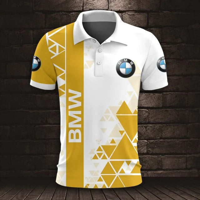 3D All Over Printed BMW Car Polo Shirt Limited Edition v3