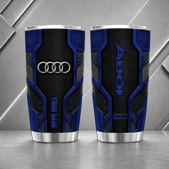 Audi Personalized Tumbler – Custom Name Stainless Steel Travel Cup