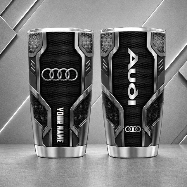 Audi Personalized Tumbler – Custom Name Stainless Steel Travel Cup