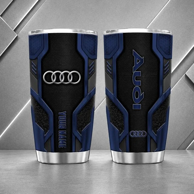 Audi Personalized Tumbler – Custom Name Stainless Steel Travel Cup