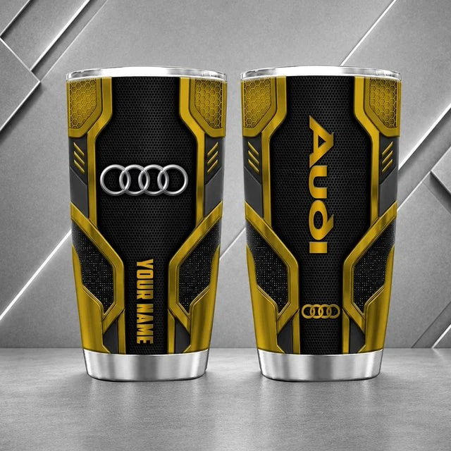 Audi Personalized Tumbler – Custom Name Stainless Steel Travel Cup