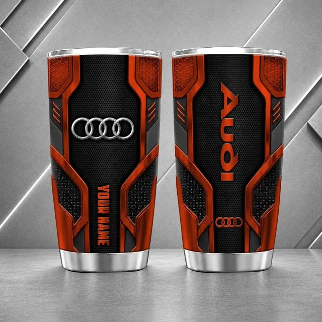 Audi Personalized Tumbler – Custom Name Stainless Steel Travel Cup