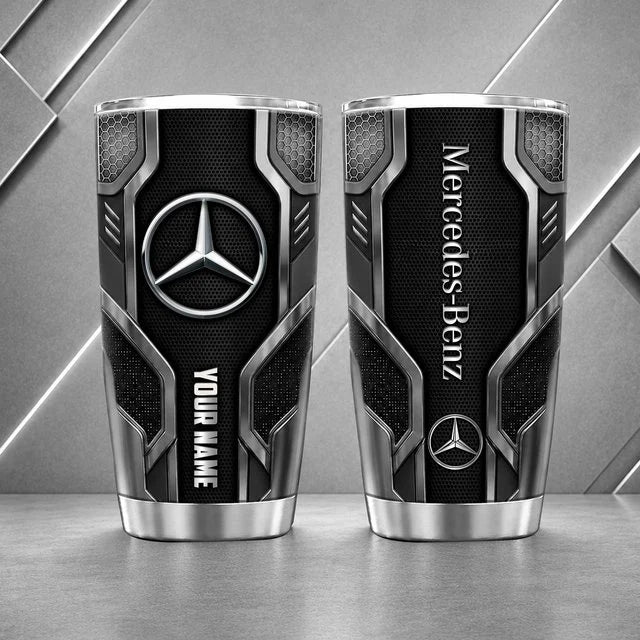 Mercedes-Benz Personalized Tumbler – Custom Name Stainless Steel Travel Cup