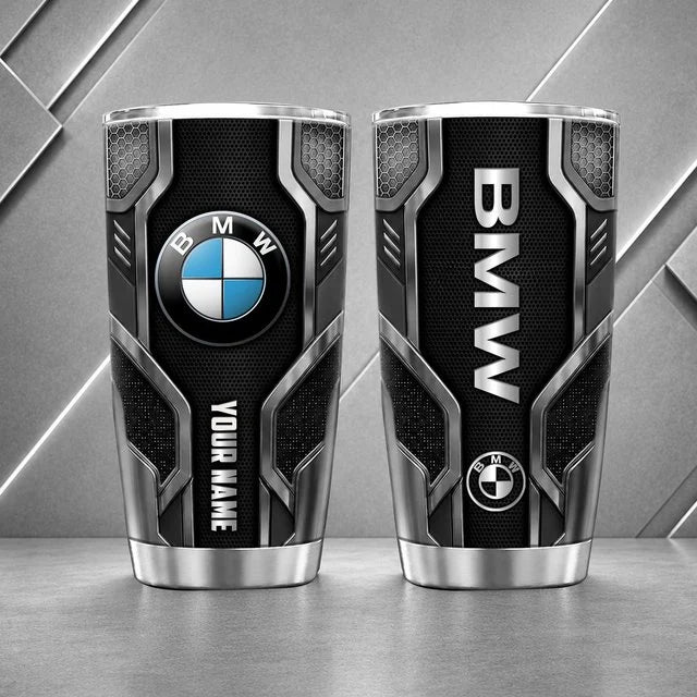 BMW Personalized Tumbler – Custom Name Stainless Steel Travel Cup