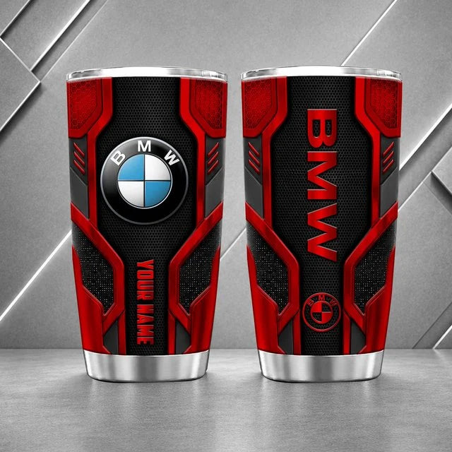 BMW Personalized Tumbler – Custom Name Stainless Steel Travel Cup