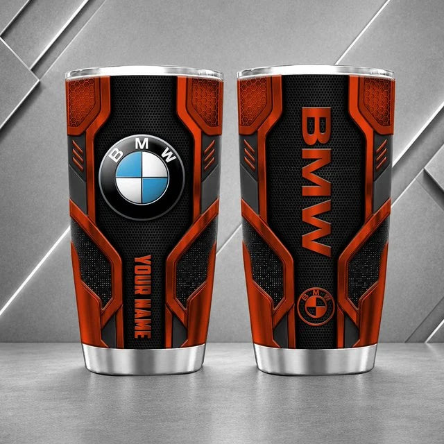 BMW Personalized Tumbler – Custom Name Stainless Steel Travel Cup