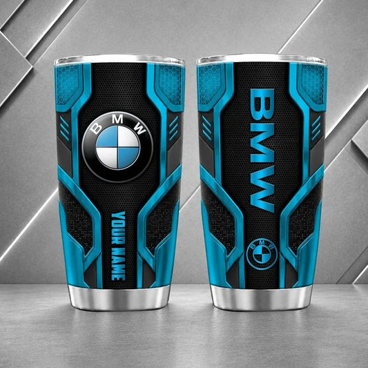 BMW Personalized Tumbler – Custom Name Stainless Steel Travel Cup