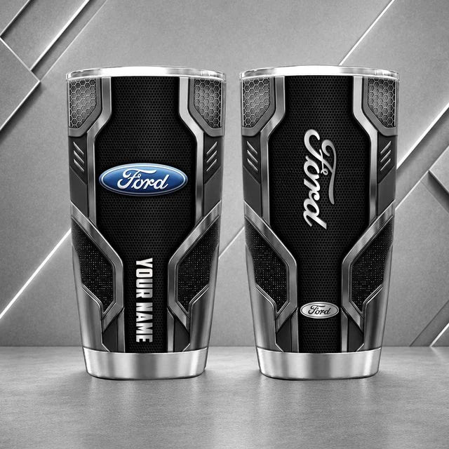 Ford Personalized Tumbler – Custom Name Stainless Steel Travel Cup