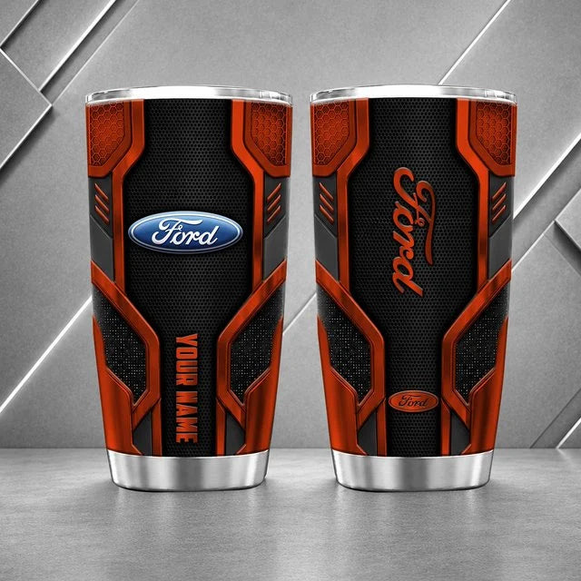 Ford Personalized Tumbler – Custom Name Stainless Steel Travel Cup