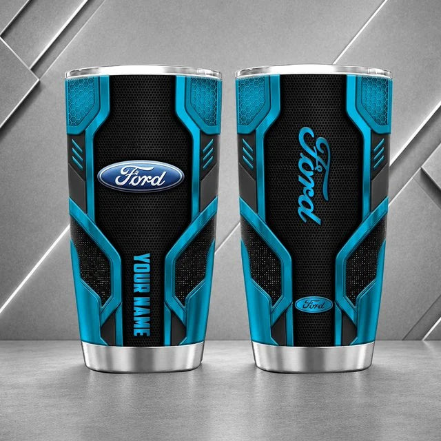 Ford Personalized Tumbler – Custom Name Stainless Steel Travel Cup