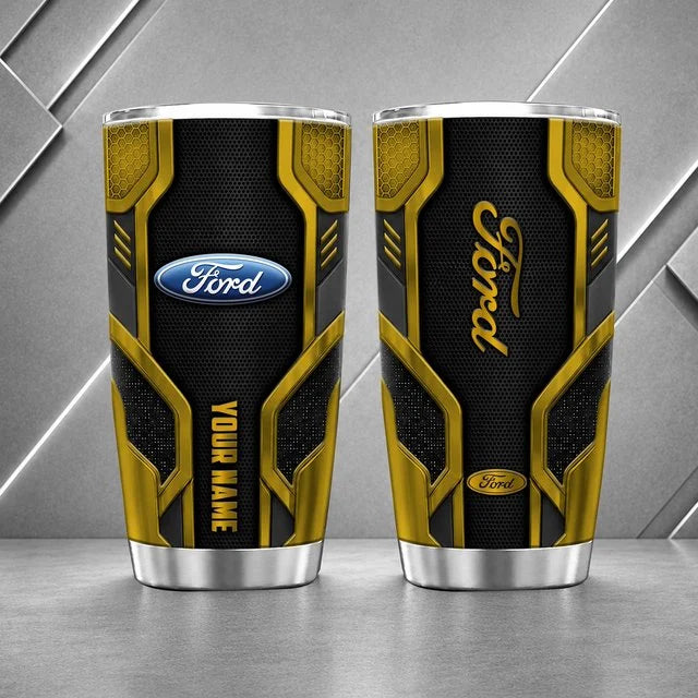 Ford Personalized Tumbler – Custom Name Stainless Steel Travel Cup