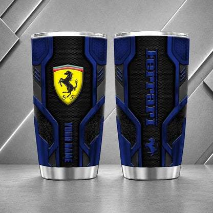 Ferrari Personalized Tumbler – Custom Name Stainless Steel Travel Cup