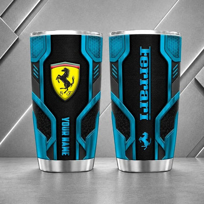 Ferrari Personalized Tumbler – Custom Name Stainless Steel Travel Cup