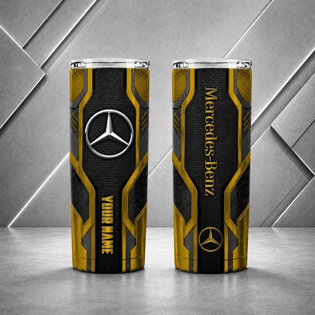 Mercedes-Benz Personalized Tumbler – Custom Name Insulated Travel Cup