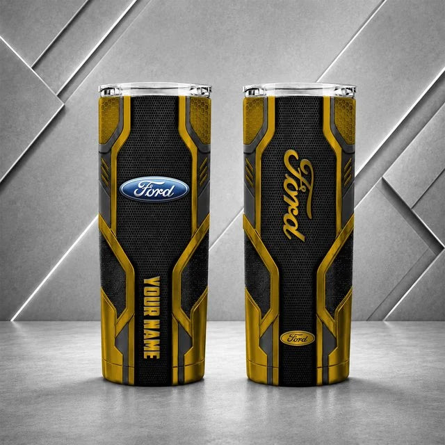 Ford Personalized Tumbler – Custom Name Insulated Travel Cup