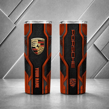 Porsche Personalized Tumbler – Custom Name Insulated Travel Cup