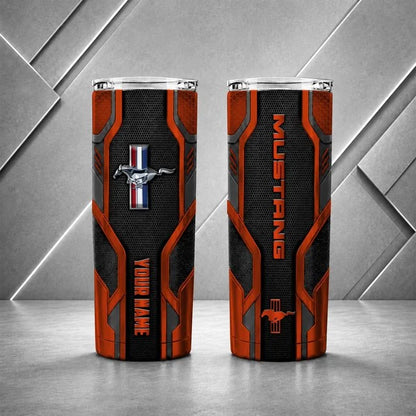 Mustang Personalized Tumbler – Custom Name Insulated Travel Cup