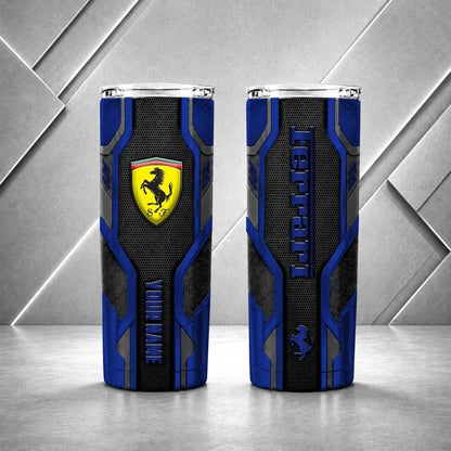 Ferrari Personalized Tumbler – Custom Name Insulated Travel Cup