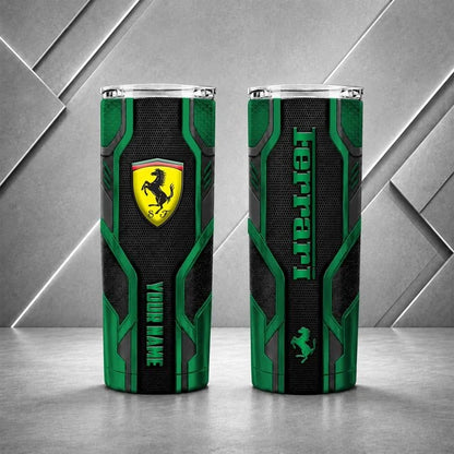 Ferrari Personalized Tumbler – Custom Name Insulated Travel Cup