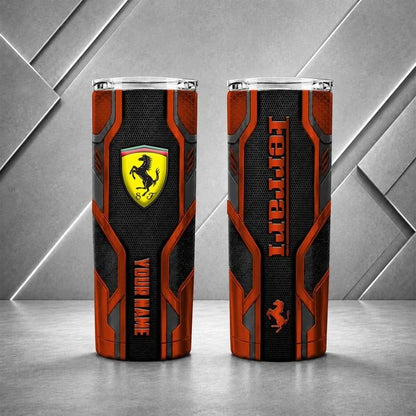 Ferrari Personalized Tumbler – Custom Name Insulated Travel Cup