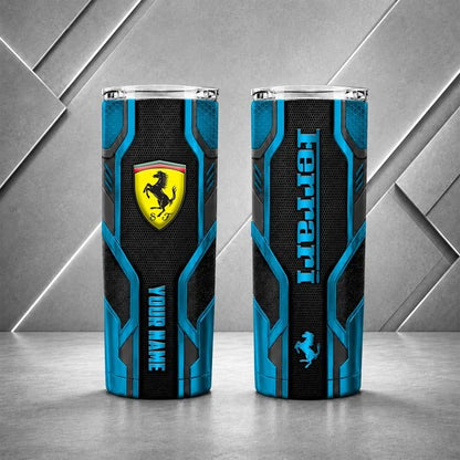 Ferrari Personalized Tumbler – Custom Name Insulated Travel Cup