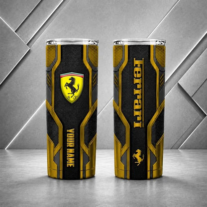 Ferrari Personalized Tumbler – Custom Name Insulated Travel Cup
