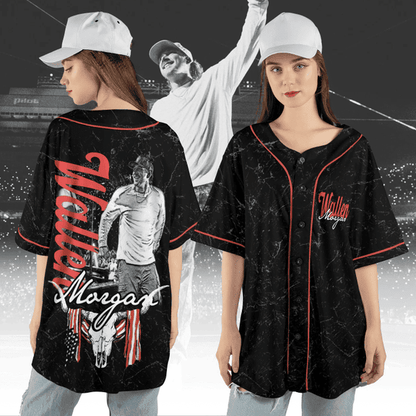 Retro Red Morgan Wallen Still The Problem Tour Country Music Jersey