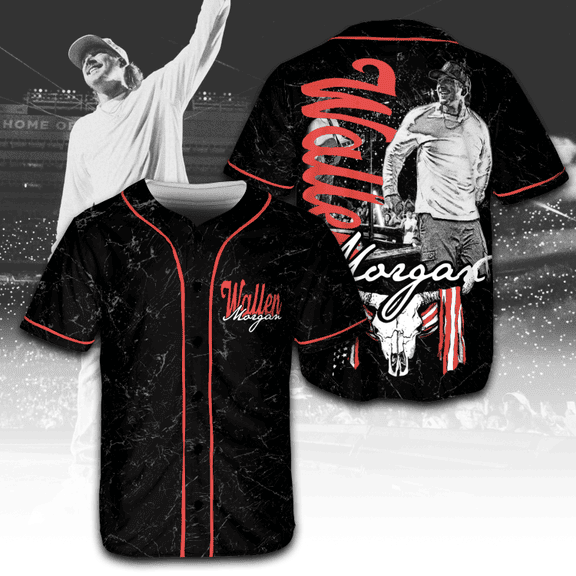 Retro Red Morgan Wallen Still The Problem Tour Country Music Jersey