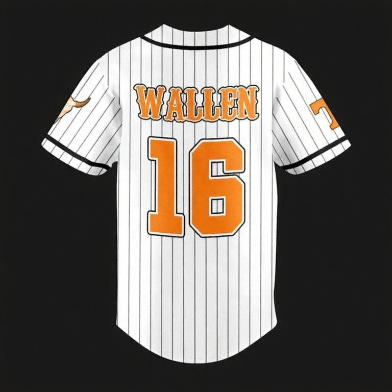 Morgan Wallen Tennessee Volunteers Fan Personalized Baseball Jersey
