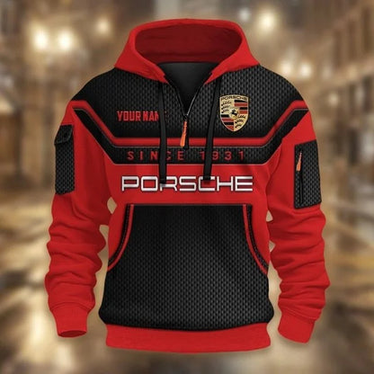 Porsche Custom Quarter Zip Hoodie v3