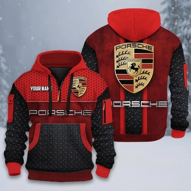 Porsche Custom Quarter Zip Hoodie v3