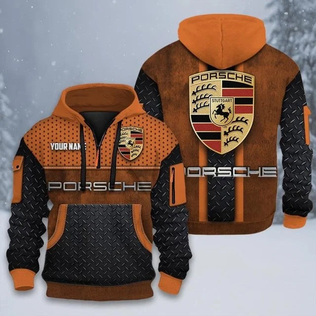 Porsche Custom Quarter Zip Hoodie v3