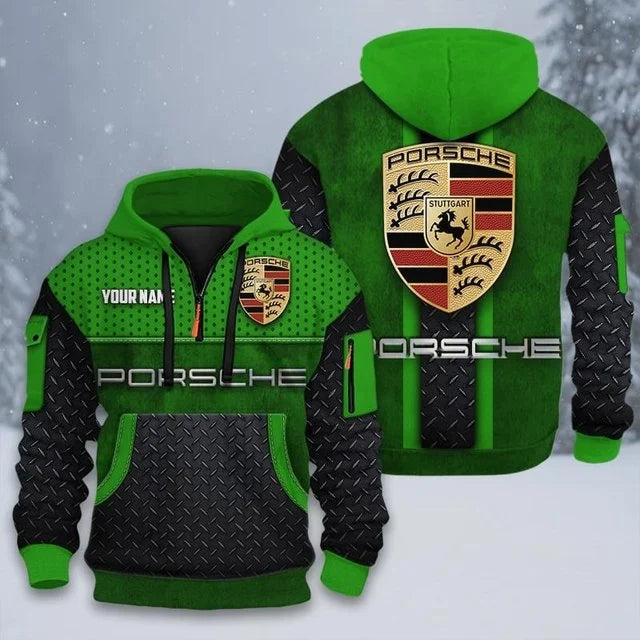 Porsche Custom Quarter Zip Hoodie v3