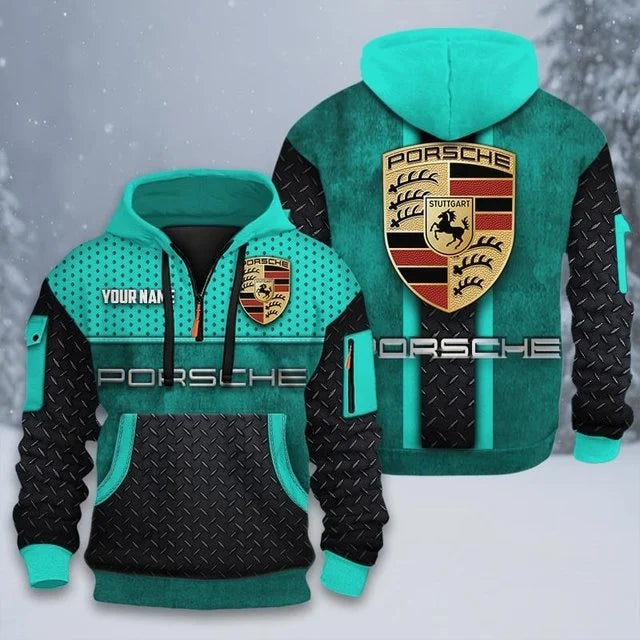 Porsche Custom Quarter Zip Hoodie v3