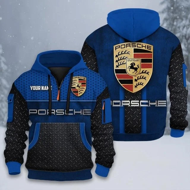 Porsche Custom Quarter Zip Hoodie v3
