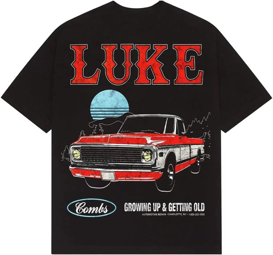 LC Growing Up and Getting Old Photo Wash T - Shirt, Sweatshirt & Hoodie