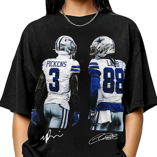 George Pickens & CeeDee Lamb Dallas Cowboys Washed T - Shirt, Sweatshirt & Hoodie