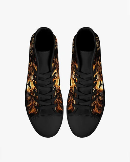 Cowgic Jesus Is The Best Lion High Top Canvas Shoes