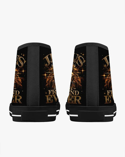 Cowgic Jesus Is The Best Lion High Top Canvas Shoes